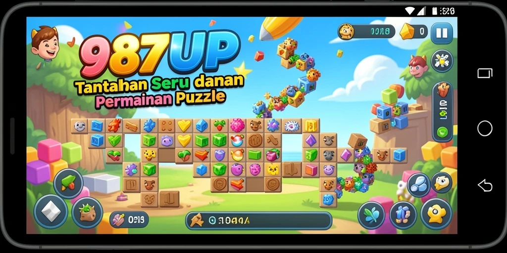 Tampilan gameplay 987UP dengan berbagai teka-teki menantang.