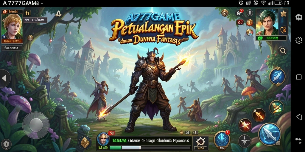 Tampilan gameplay A777GAME yang menakjubkan dalam petualangan RPG.