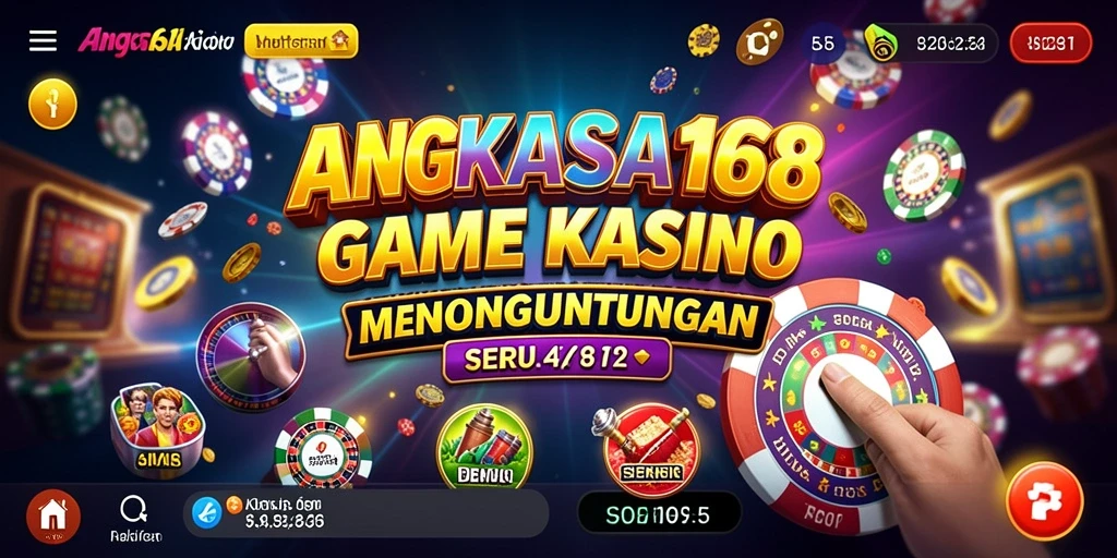 Tampilan grafik menarik dari gameplay kasino di ANGKASA168.