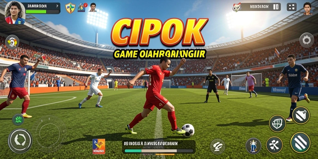 Tampilan dinamis dari gameplay <strong>CIPOK</strong> yang seru dan energik.