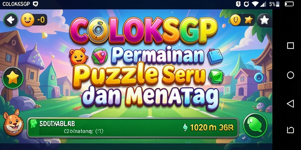 Tangkapan layar utama COLOKSGP menampilkan gameplay Puzzle yang menarik.