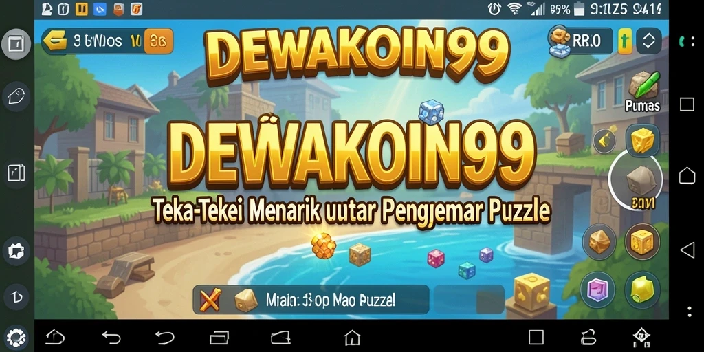 Tampilan gameplay seru dari DEWAKOIN99 yang penuh teka-teki.