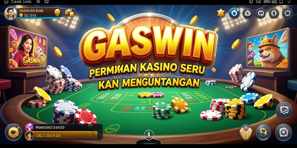 Tampilan gameplay seru di GASWIN dengan berbagai pilihan permainan Kasino.
