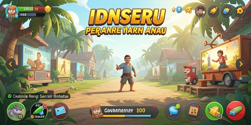 Screenshot permainan IDNSERU menampilkan keseruan gameplay santai.