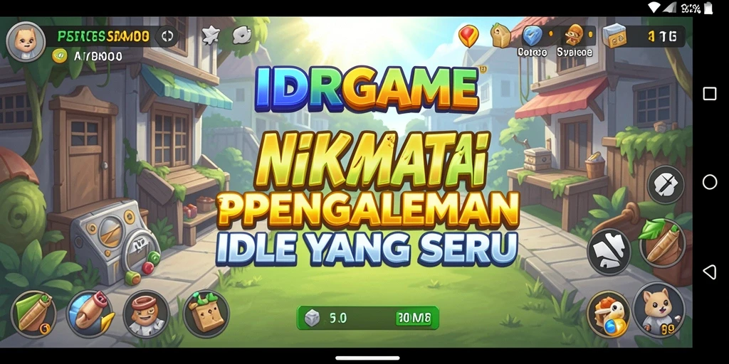 Screenshot menampilkan gameplay IDRGAME yang menarik dan intuitif.