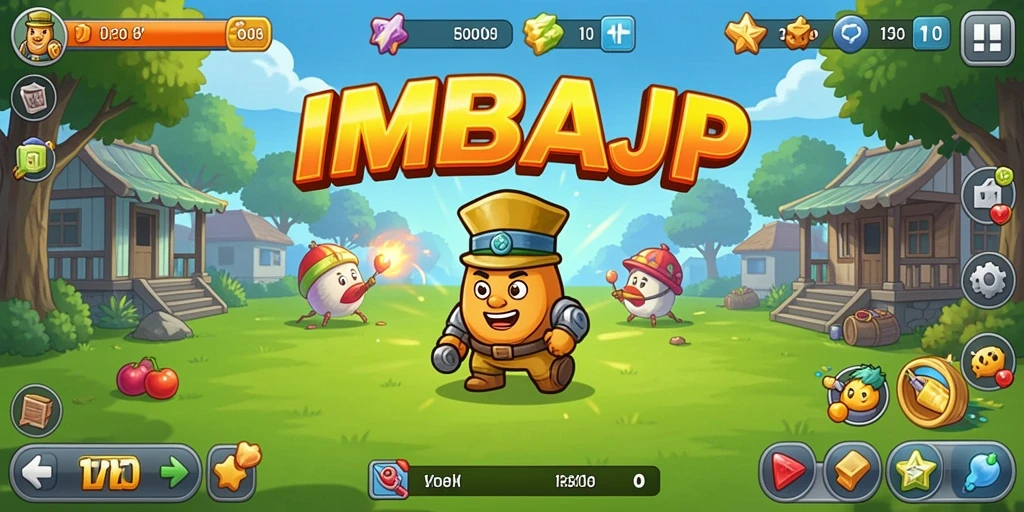 Tampilan gameplay penuh aksi dalam IMBAJP yang mengasyikkan.
