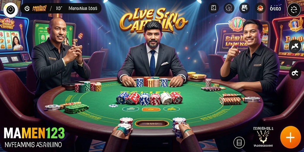 Tampilan gameplay Live Casino yang menarik dan interaktif.