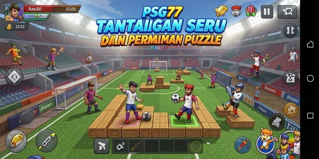 Screenshot gameplay PSG77 menunjukkan tantangan puzzle yang menarik.