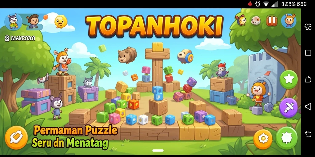 Tampilan menarik dari gameplay TOPANHOKI yang menantang.