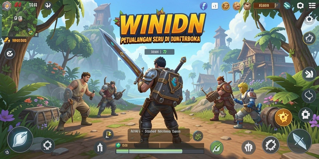 Tampilan gameplay seru di dunia terbuka WINIDN.