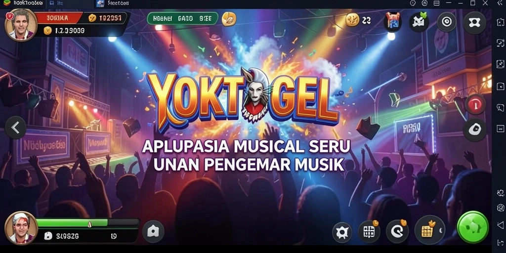 Tampilan gameplay YOKTOGEL yang interaktif dan menggugah selera musik.
